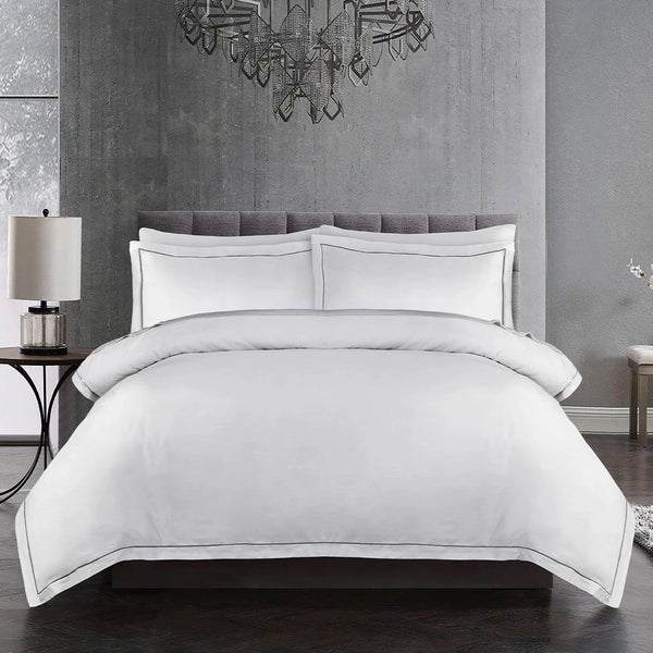 6 PCS BED SET CHARCOAL BARATA HARMONY Luxury Bedding HOMBEDCLU 