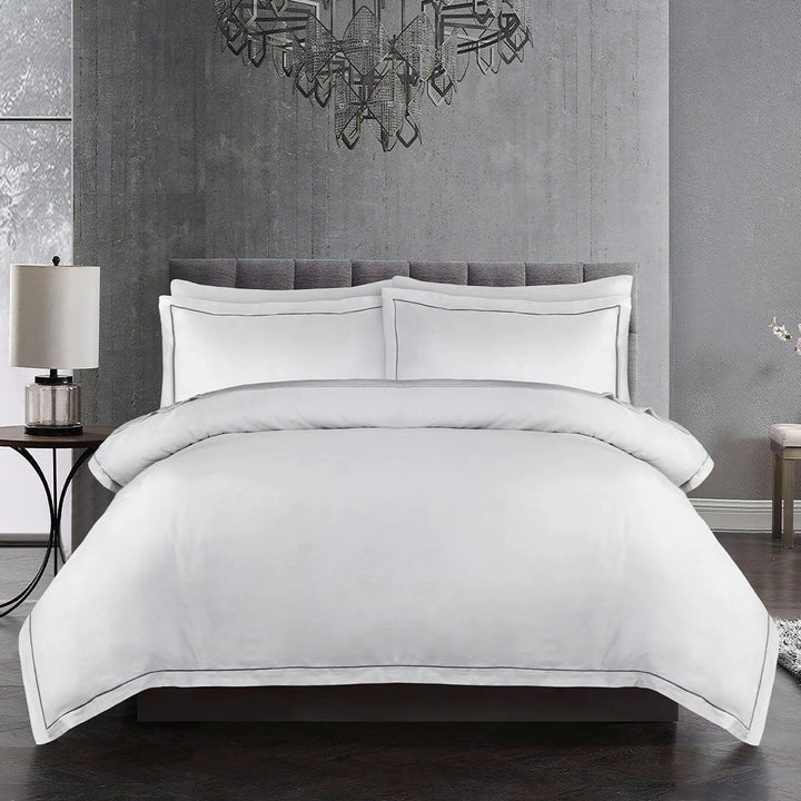 6 PCS BED SET CHARCOAL BARATA HARMONY Luxury Bedding HOMBEDCLU 