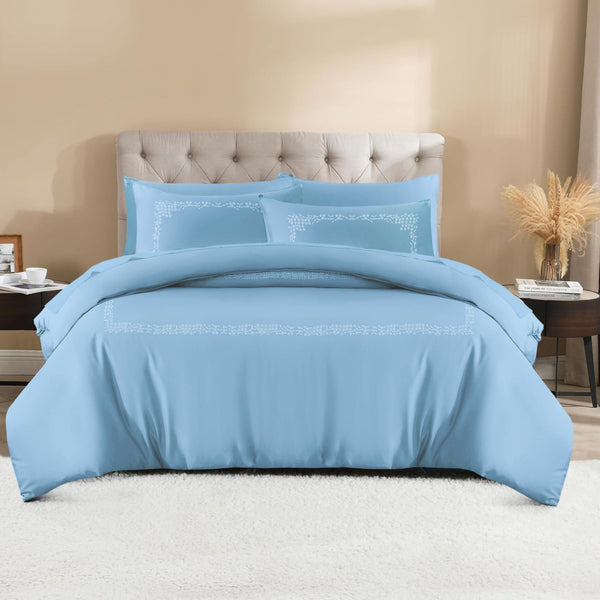 6 PCS BED SET ROYAL EXQUISITE SKY Luxury Bedding HOMBEDCLU 