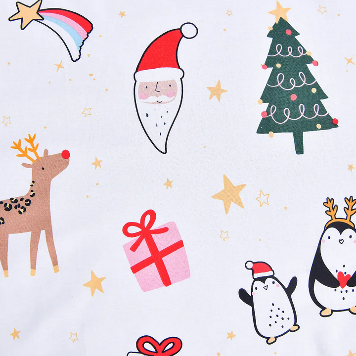 BED SHEET CHRISTMAS CRITTER - KING Printed Range 144 TC HOMBEDROO 