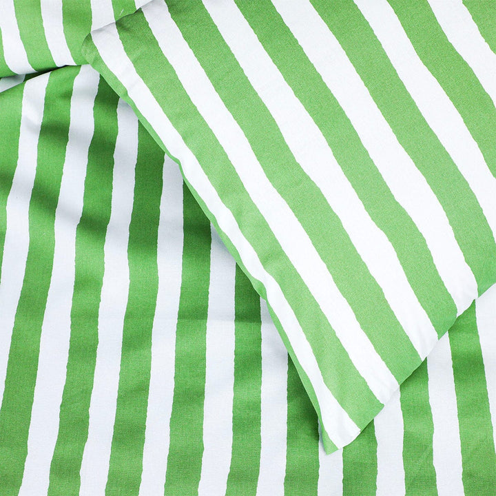 BED SHEET GREEN STRIPE-QUEEN Home Collection 2021 HOMBEDCLU 