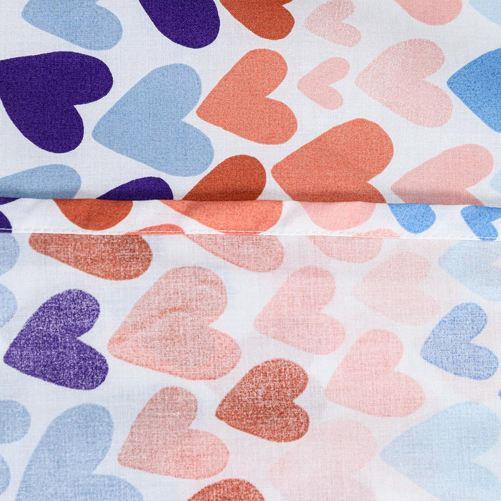 BED SHEET R2G HEARTS MULTI- King Bedding HOMBEDROO 