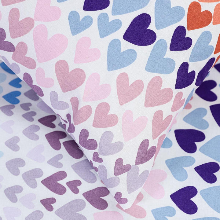 BED SHEET R2G HEARTS MULTI- King Bedding HOMBEDROO 