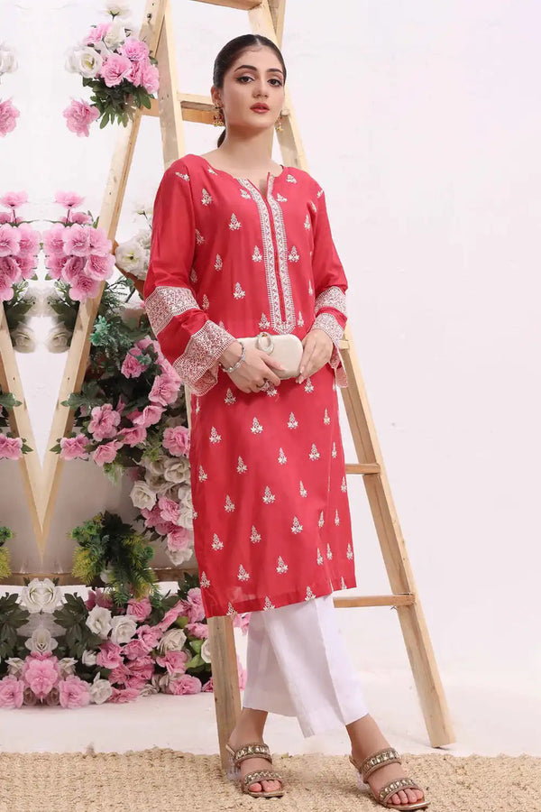 Embroidered Lawn Stitched Shirt DRLE-1986 Embroidered KHAS STORES 