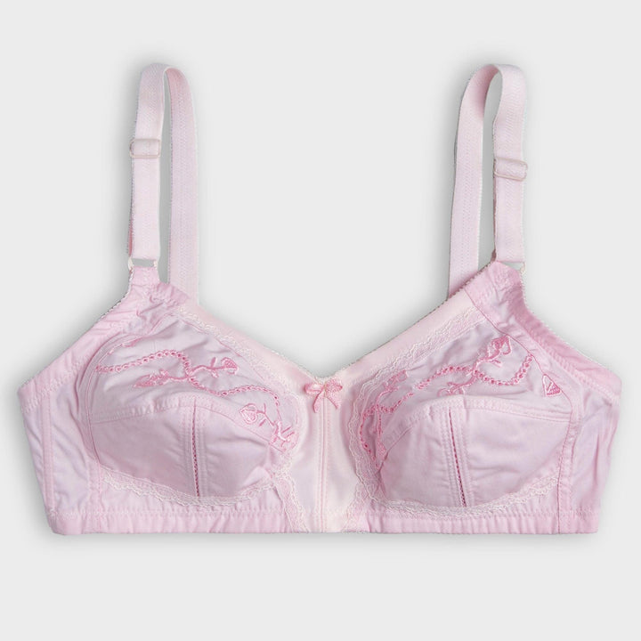 Espicopink | FORGET-ME-NOT - Cotton Full Cup Non-Padded Bra with Full Lycra Support BRAS Espicopink 32B PINK 