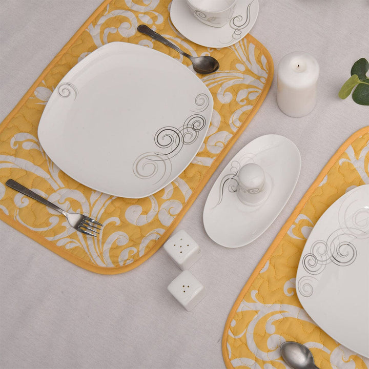 Kitchen Linen SARIQ YELLOW Kitchen Accessories HOMKITLIN Place Mat 