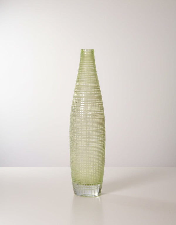 Lime Mist Textured Glass Vase Decor KHAS STORES 