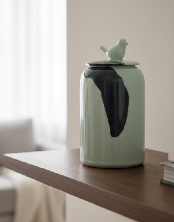 Noir Mist Ceramic Jar Decor KHAS STORES 