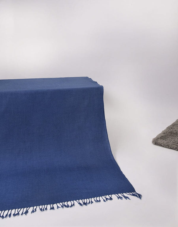 PASHMINA SHAWL-Blue Apparel & Accessories KHAS STORES 