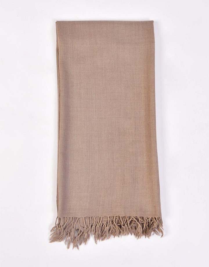 PASHMINA SHAWL-Dusty Brown Apparel & Accessories KHAS STORES 