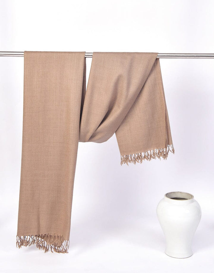 PASHMINA SHAWL-Dusty Brown Apparel & Accessories KHAS STORES 