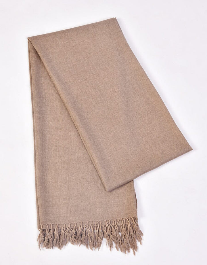 PASHMINA SHAWL-Dusty Brown Apparel & Accessories KHAS STORES 