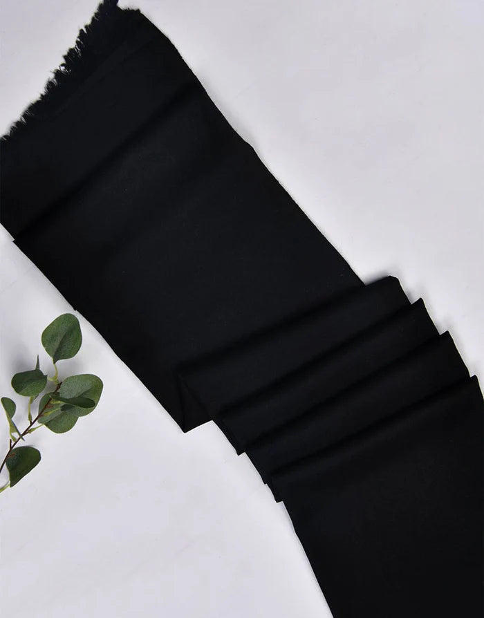 Plain Shawl-Black Apparel & Accessories KHAS STORES 