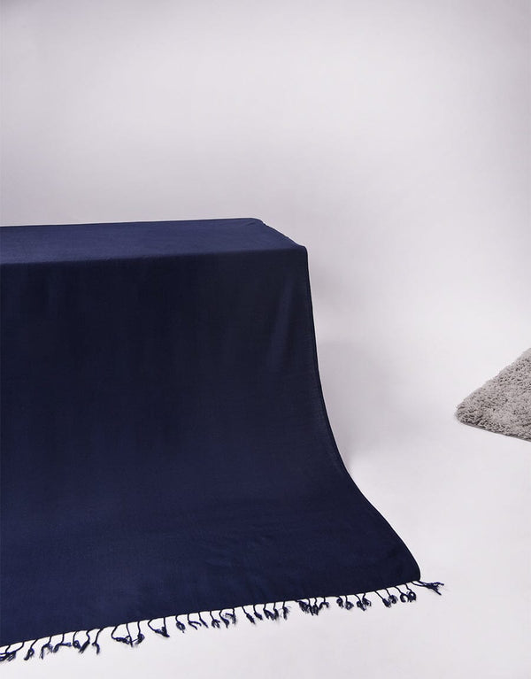 Plain Shawl Blue Apparel & Accessories KHAS STORES 