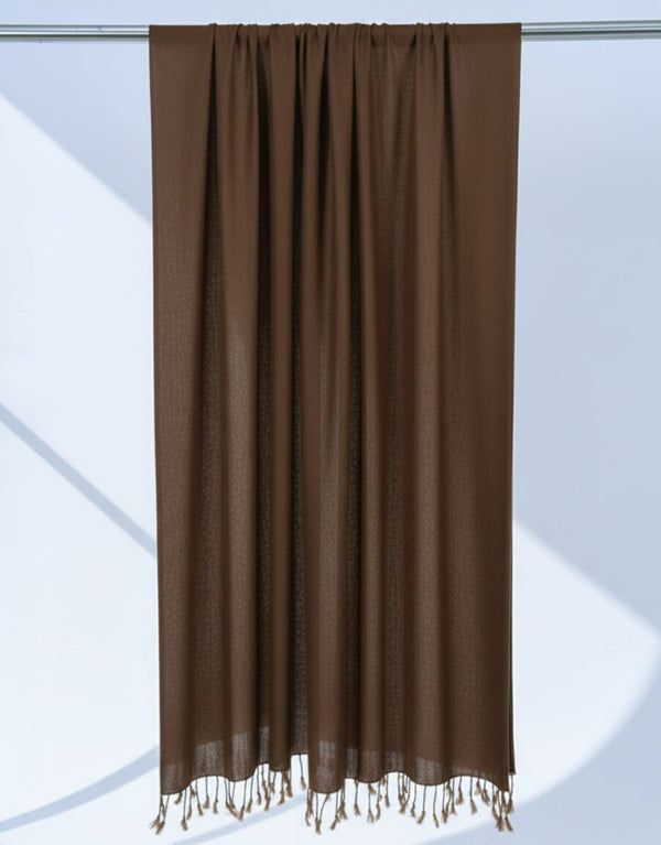 Plain Shawl-Chocolate Apparel & Accessories KHAS STORES 