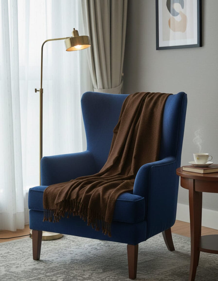 Plain Shawl-Chocolate Apparel & Accessories KHAS STORES 