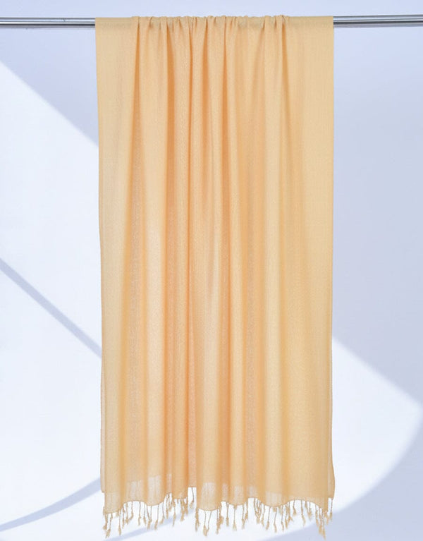 Plain Shawl-Cream Apparel & Accessories KHAS STORES 