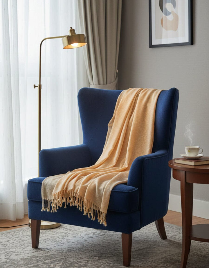 Plain Shawl-Cream Apparel & Accessories KHAS STORES 