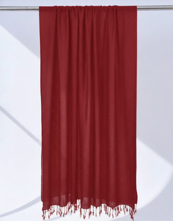 Plain Shawl-Maroon Apparel & Accessories KHAS STORES 