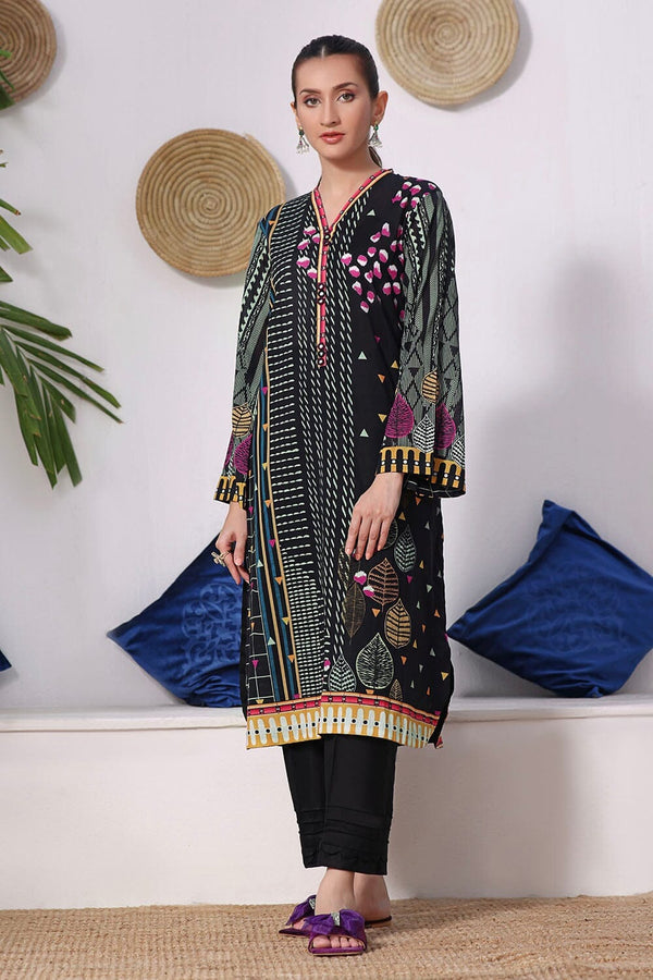 Printed Lawn Stitched Shirt DR-1918 Printed KHAS STORES 