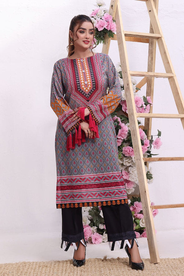 Printed Lawn Stitched Shirt DR-1984 Printed KHAS STORES 