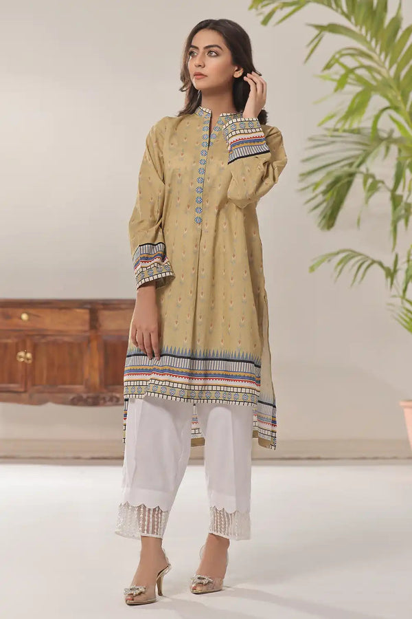 Printed Lawn Stitched Shirt DR-2544 Printed KHAS STORES 