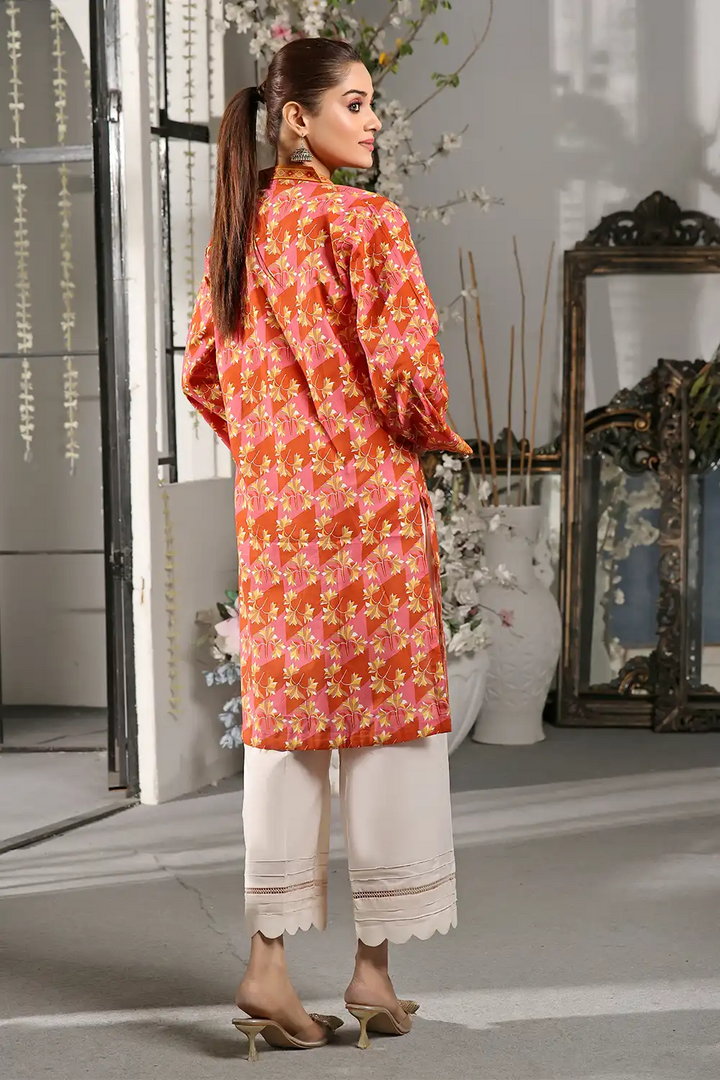 Printed Lawn Stitched Shirt DR-2547 Printed KHAS STORES 