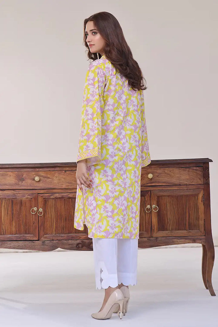 Printed Lawn Stitched Shirt DR-2553 Printed KHAS STORES 