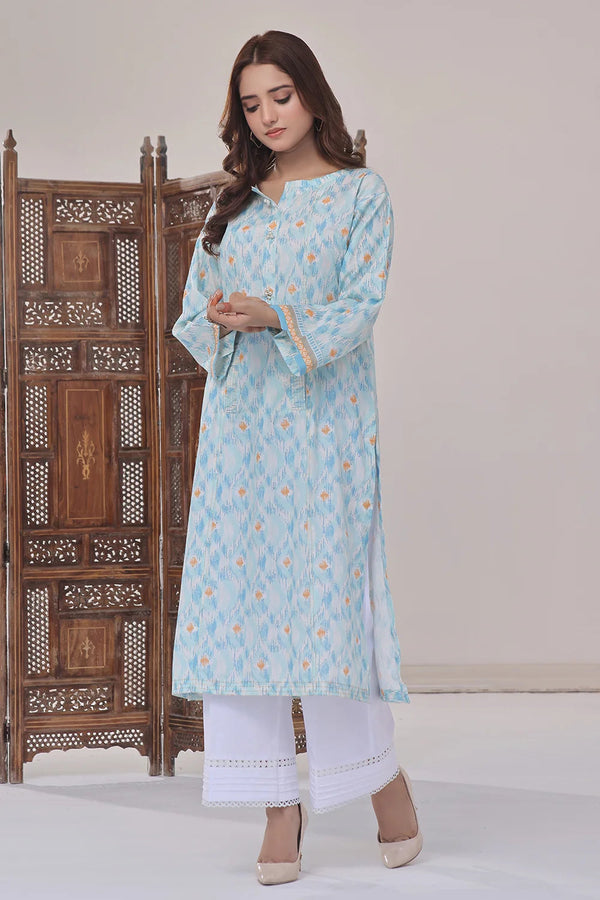 Printed Lawn Stitched Shirt DR-2554 Printed KHAS STORES 