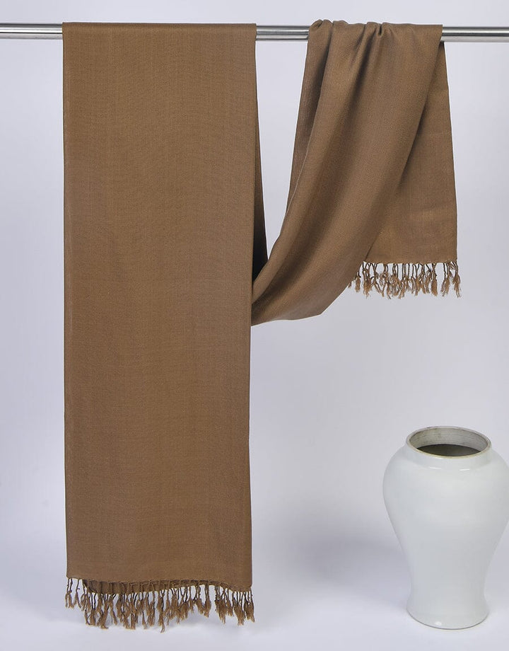 WOOL SHAWL-Chocolate Apparel & Accessories KHAS STORES 