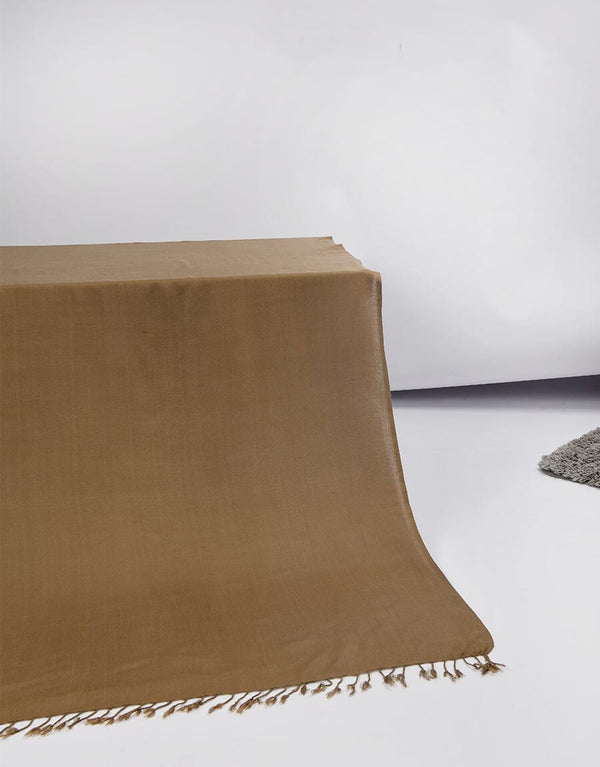 WOOL SHAWL-Chocolate Apparel & Accessories KHAS STORES 