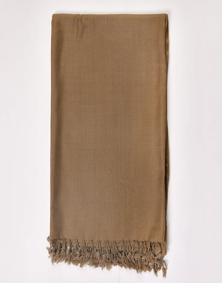 WOOL SHAWL-Chocolate Apparel & Accessories KHAS STORES 
