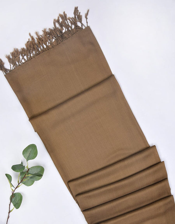 WOOL SHAWL-Chocolate Apparel & Accessories KHAS STORES 