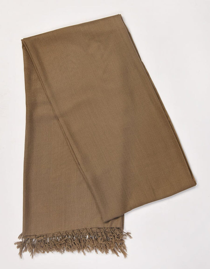 WOOL SHAWL-Chocolate Apparel & Accessories KHAS STORES 