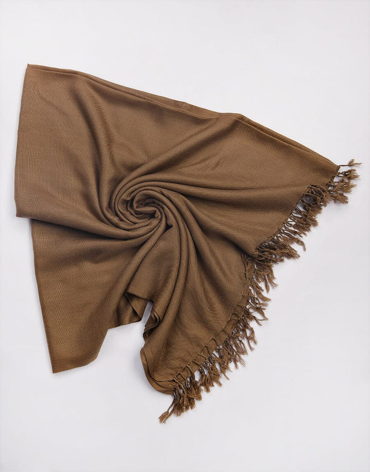WOOL SHAWL-Chocolate Apparel & Accessories KHAS STORES 