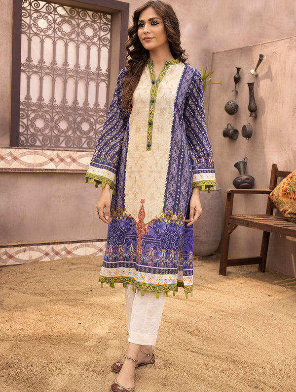 2 Piece Unstitched Khaddar Suit RKT-1510 Winter 2022 Vol III KHAS STORES 