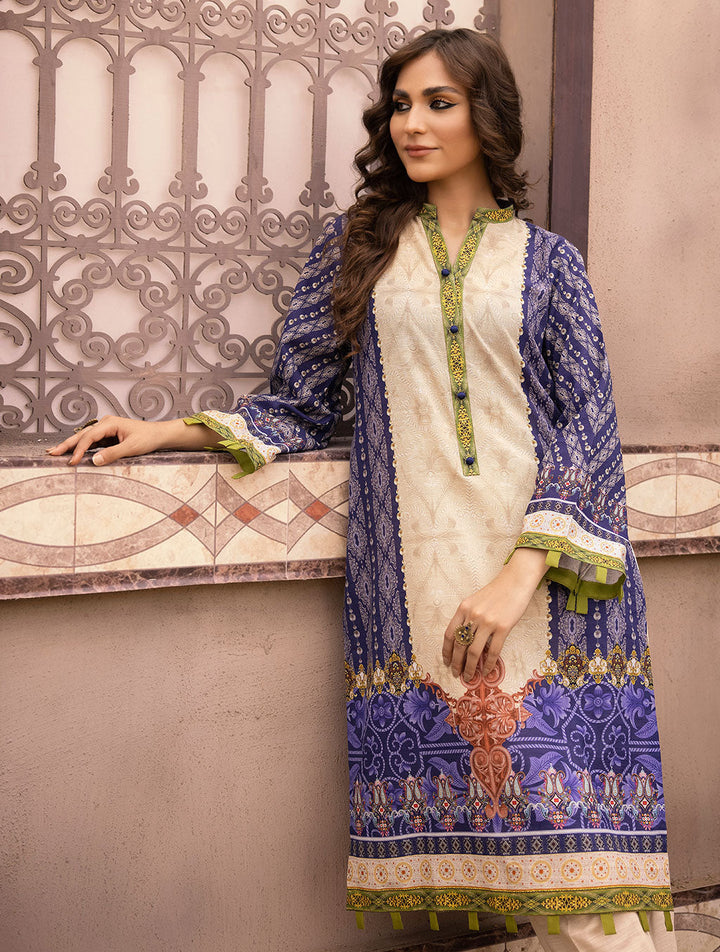2 Piece Unstitched Khaddar Suit RKT-1510 Winter 2022 Vol III KHAS STORES 