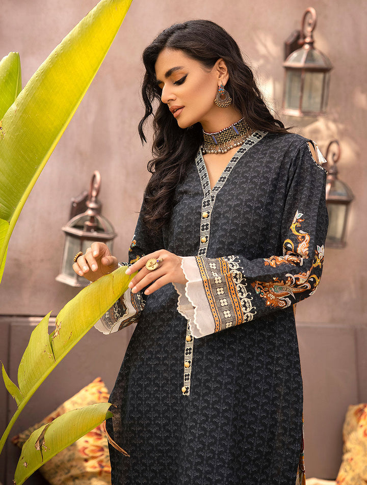 2 Piece Unstitched Khaddar Suit RKT-1513 Winter 2022 Vol III KHAS STORES 