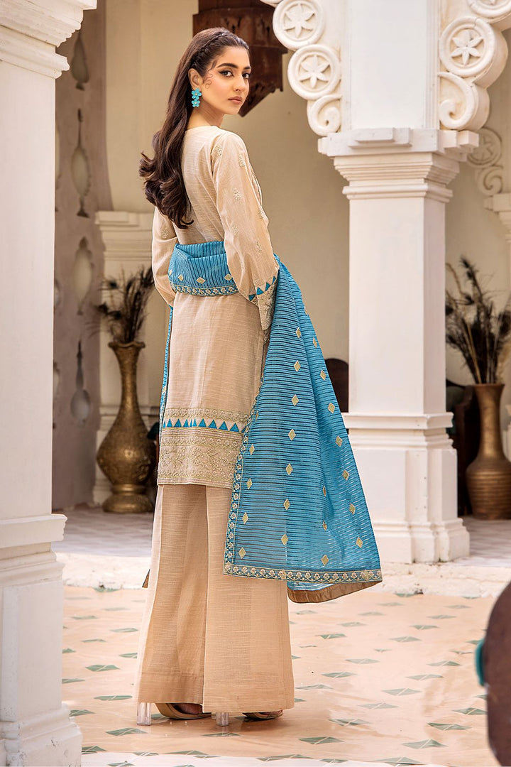 3 Pcs Unstitched Emb Khaddar Suit KKE-1612 KHAS STORES 