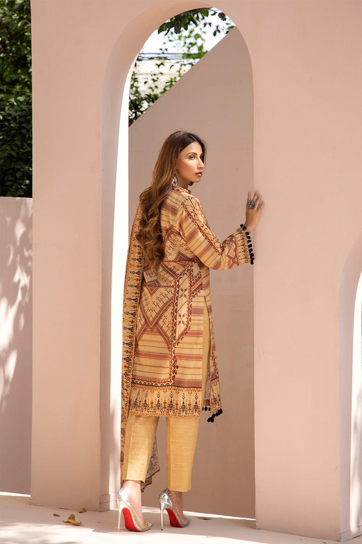 3 Pcs unstitched Khaddar SUIT KKH-2203 KHAS STORES 