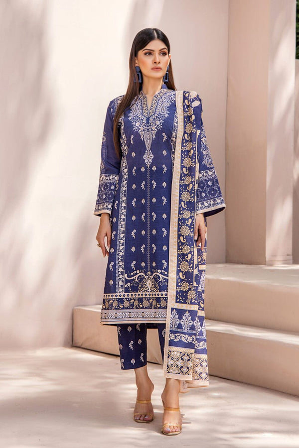 3 Pcs Unstitched Khaddar Suit KKH-2228 KHAS STORES 