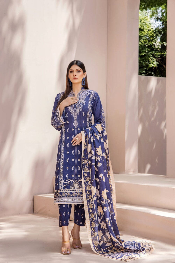 3 Pcs Unstitched Khaddar Suit KKH-2228 KHAS STORES 