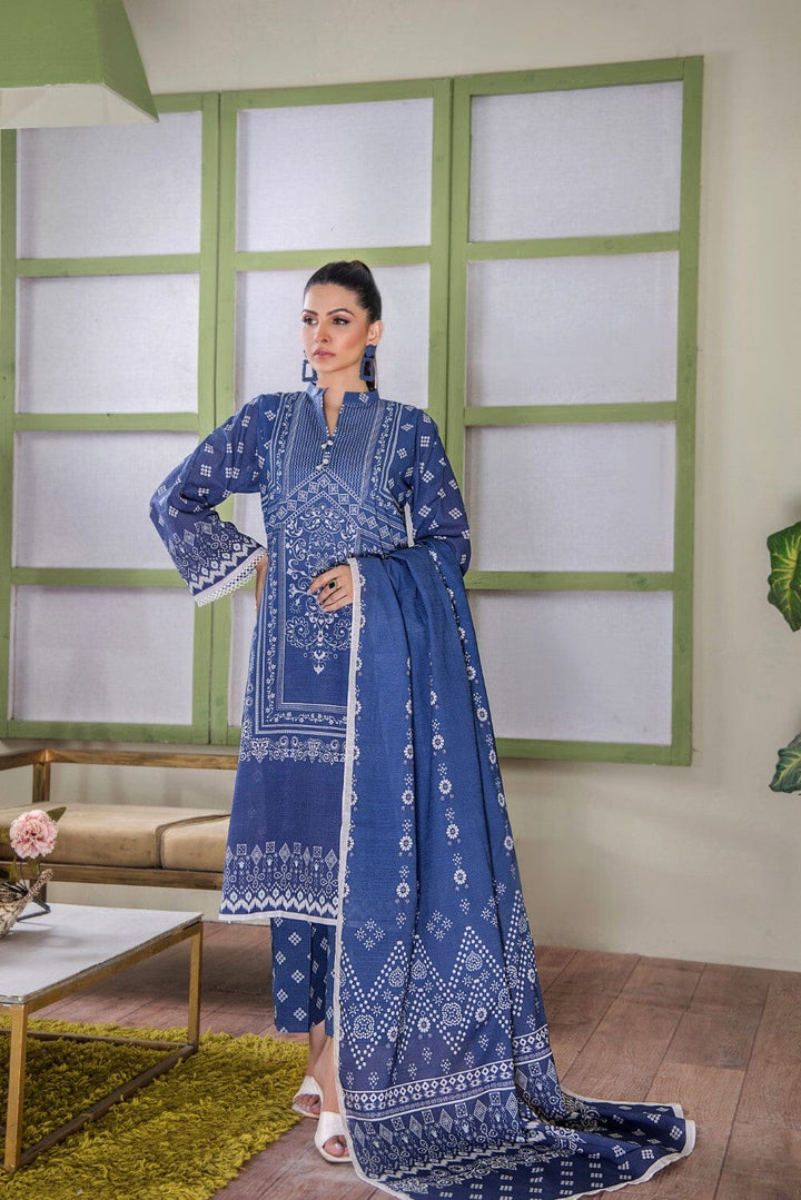 3 Pcs Unstitched Khaddar Suit KKH-2230 KHAS STORES 