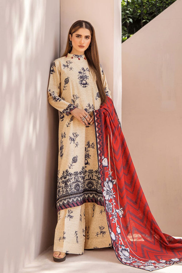 3 Pcs Unstitched Khaddar Suit KKH-2232 KHAS STORES 