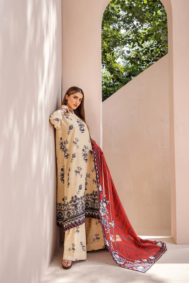 3 Pcs Unstitched Khaddar Suit KKH-2232 KHAS STORES 