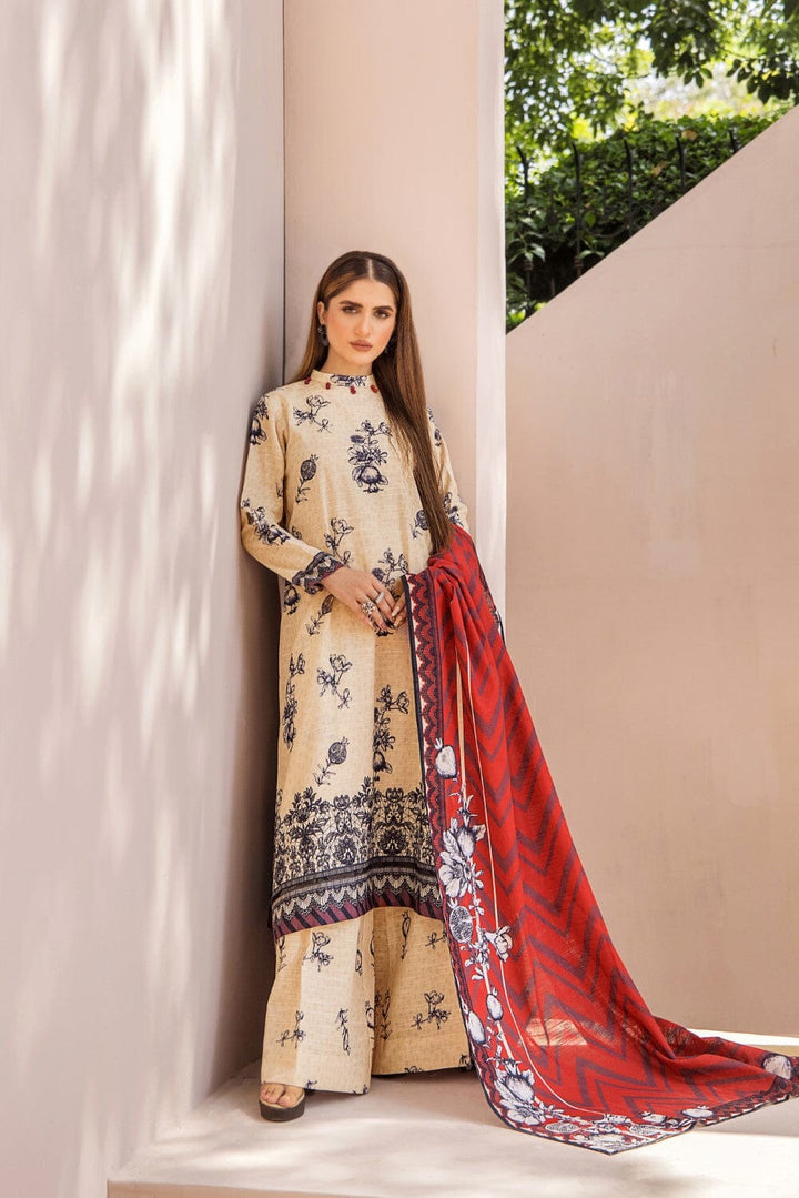 3 Pcs Unstitched Khaddar Suit KKH-2232 KHAS STORES 