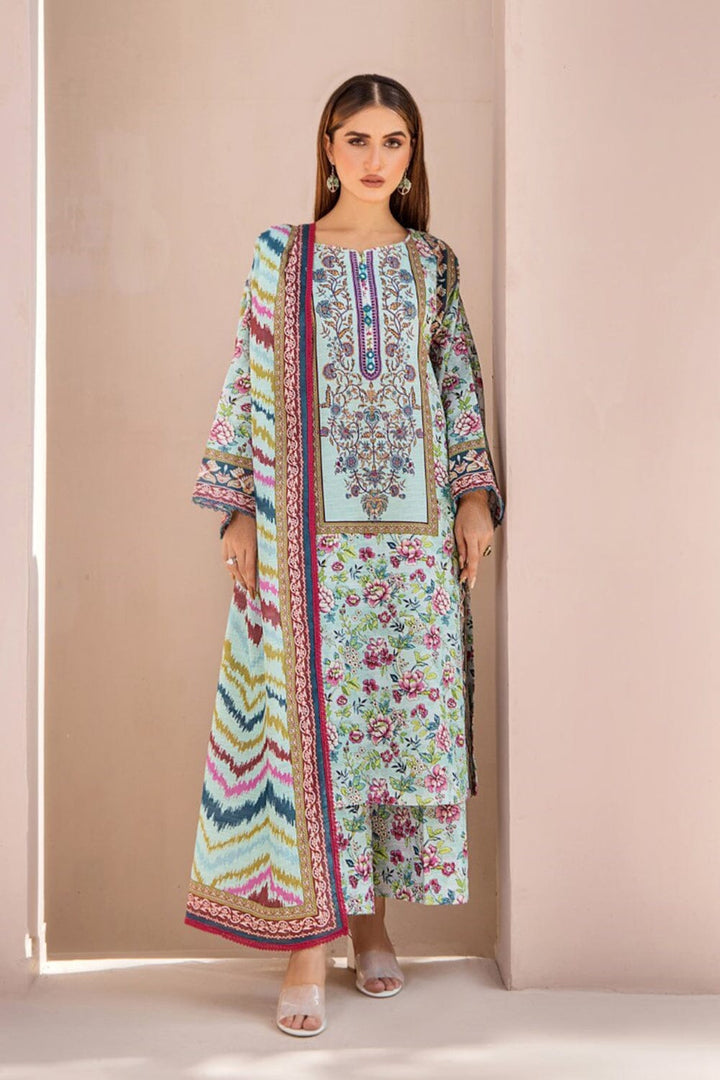 3 Pcs Unstitched Khaddar Suit KKH-2233 KHAS STORES 