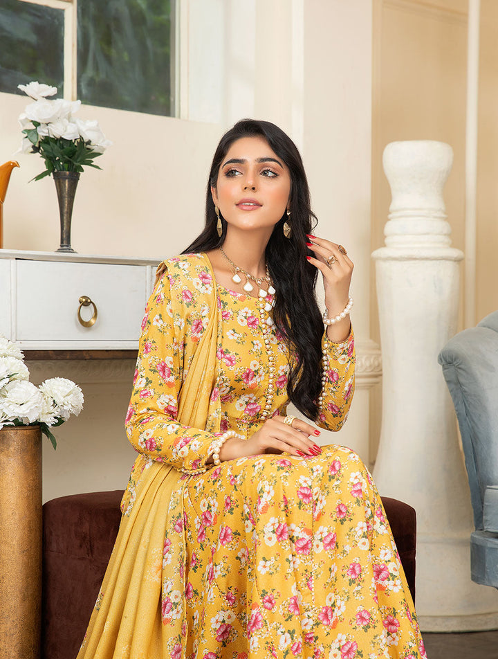 3 Piece Unstiched Karandi Suit KKR-2213 Winter 2022 Vol IV KHAS STORES 