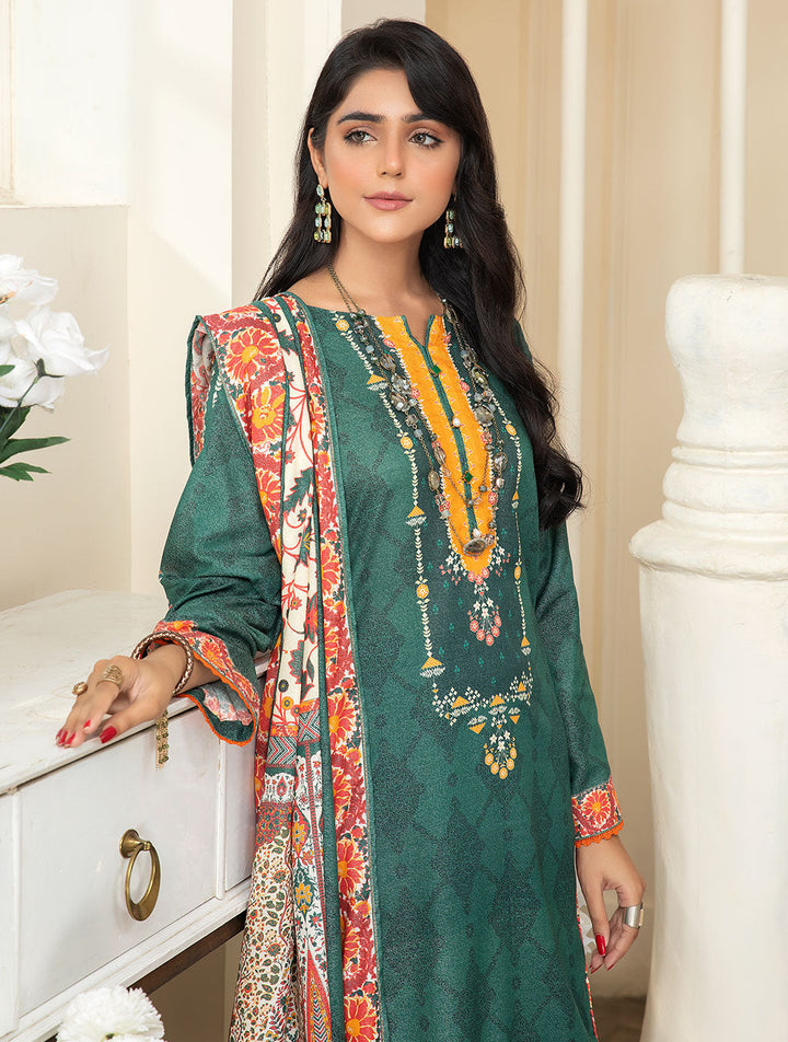3 Piece Unstiched Karandi Suit KKR-2214 Winter 2022 Vol IV KHAS STORES 