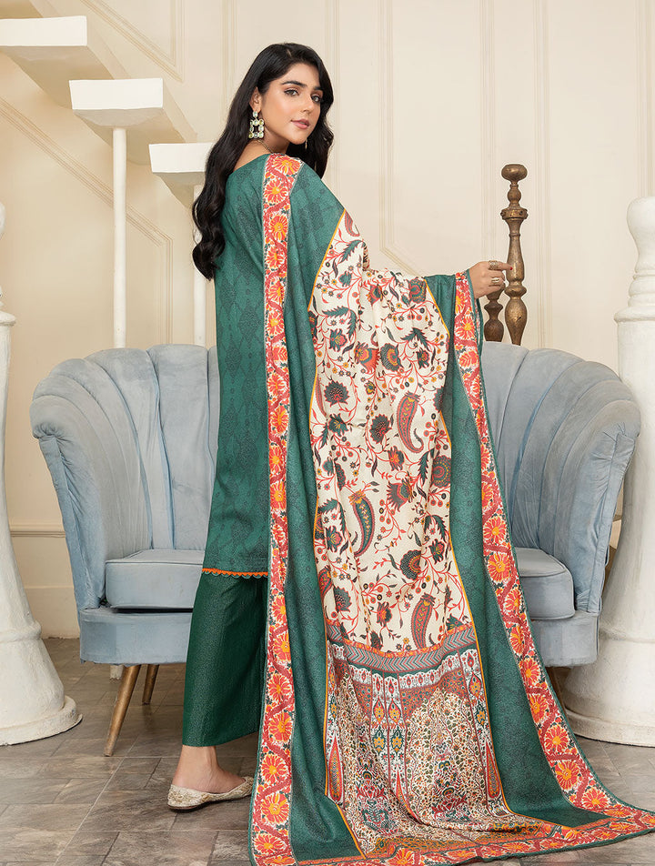 3 Piece Unstiched Karandi Suit KKR-2214 Winter 2022 Vol IV KHAS STORES 